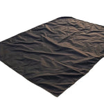 tapis imperméable pvc noir lisse brillant résistant humidité portable pliable camping plein air épais