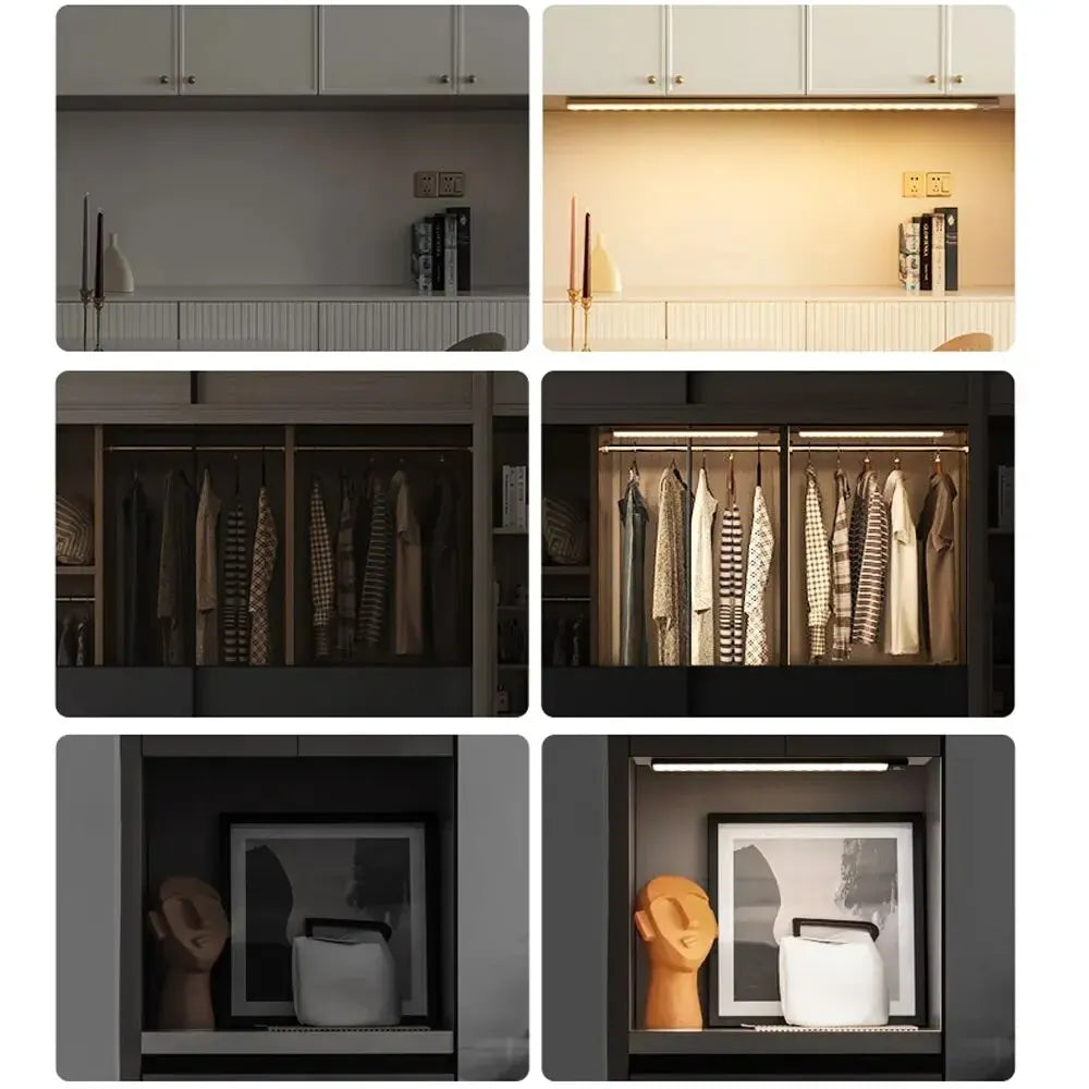 lampe led rechargeable adhésive 5v blanc moderne 10cm 20cm 30cm 40cm 50cm