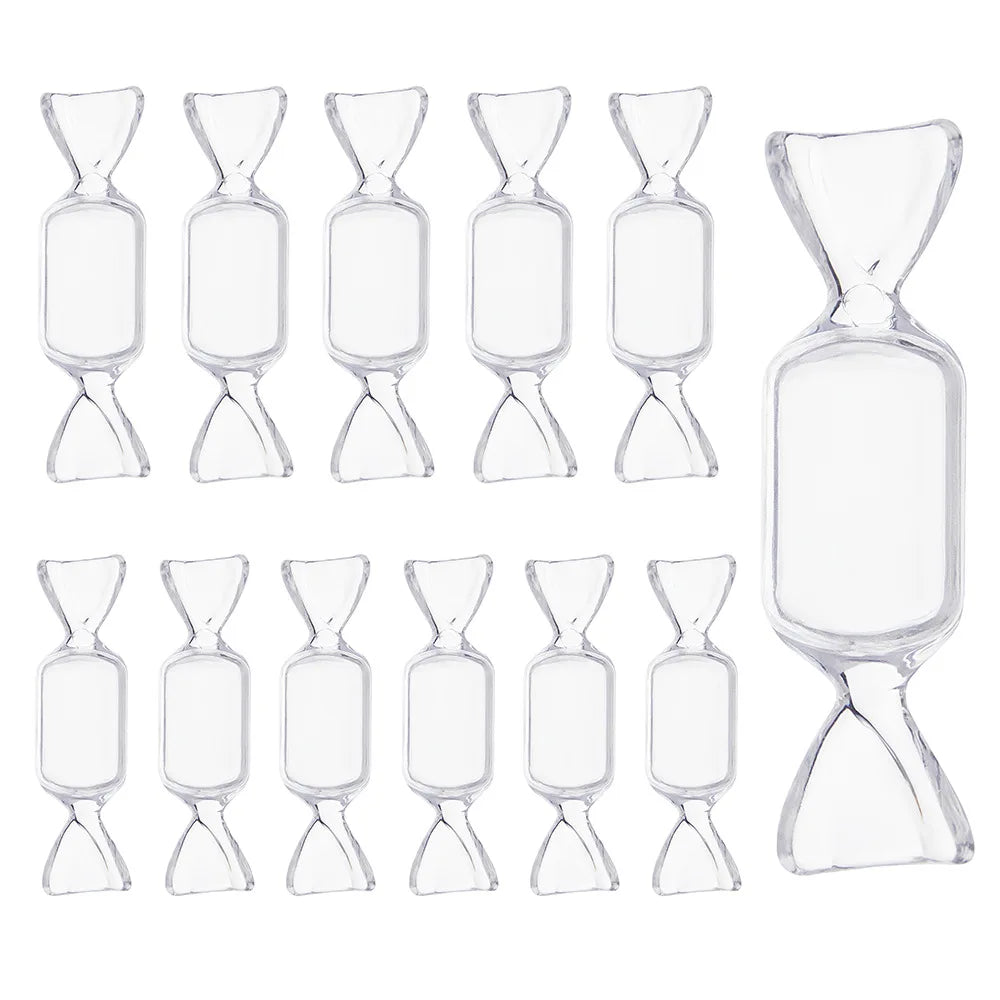 boîtes bonbons transparentes rose jaune anniversaire noël mariage saint valentin minimaliste