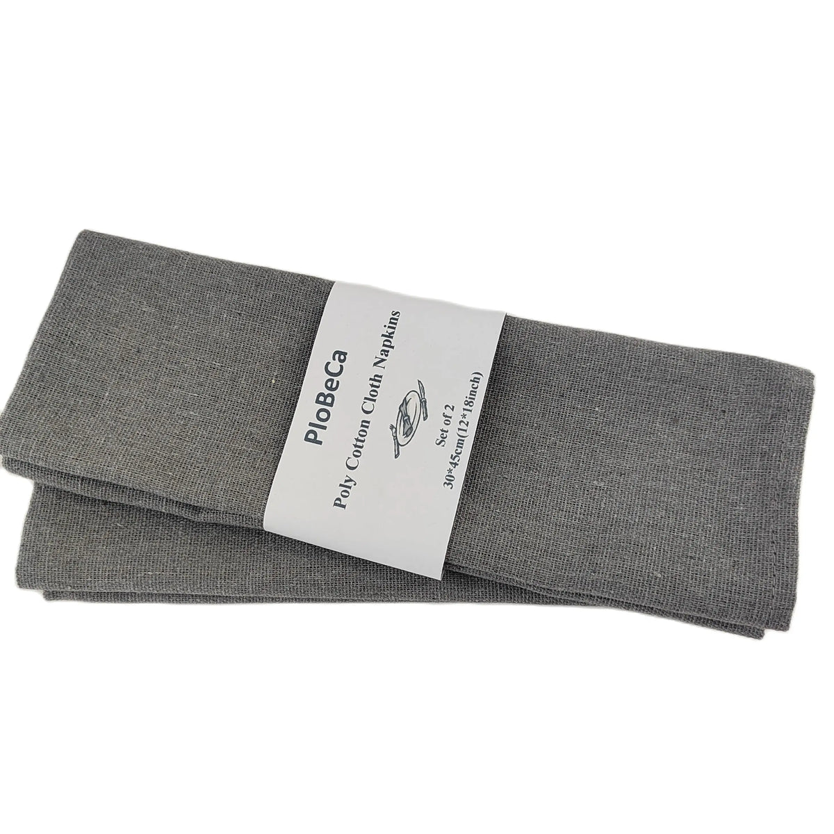 serviettes table coton polyester 30x45cm classique vert olive rouge blanc gris clair texture lin
