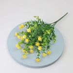 bouquet fleurs artificielles violet orange blanc jaune modernes decoration maison jardinextérieur