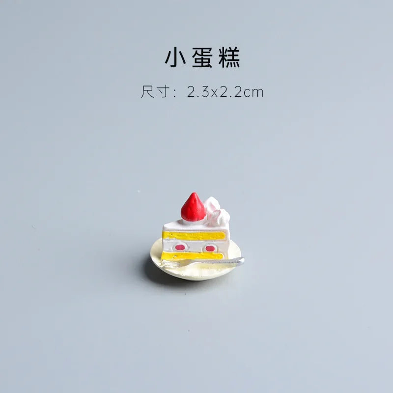 figurines animaux mignonnes résine strawberries fruits décor maison kawaii blanc rose beige rouge cartoon