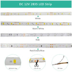 ruban led flexible ip65 étanche 5m blanc rouge vert bleu rvb adhésif moderne