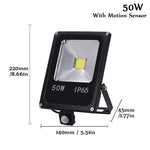 projecteur led motion sensor 10w 30w 50w ip65 moderne acier inoxydable clips extérieur