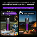 lampe anti moustiques rechargeable piege insectes camping maison noir gris rayures vertical moderne compact