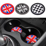 coasters union jack rouge noir blanc antichoc moderne silicium gel