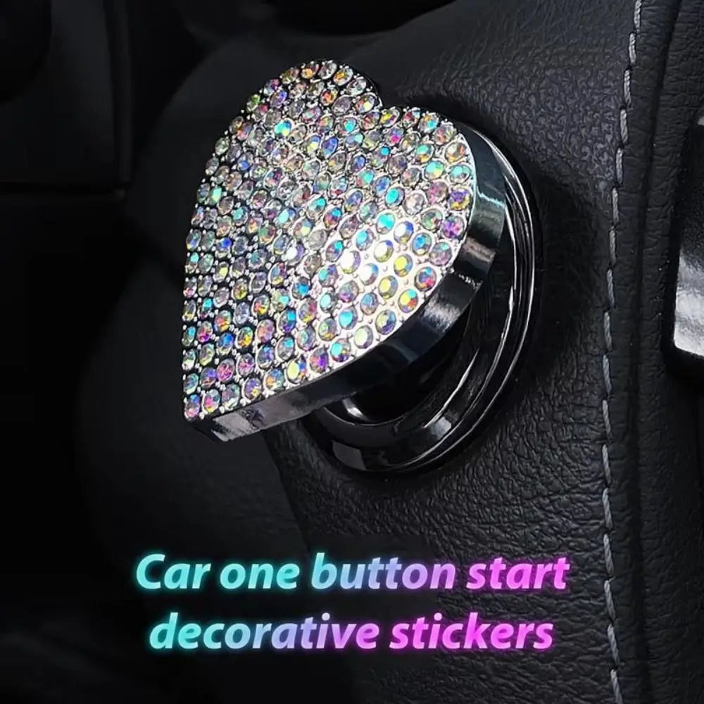 coeurs strass adhésifs modernes élégants rouge bleu argent