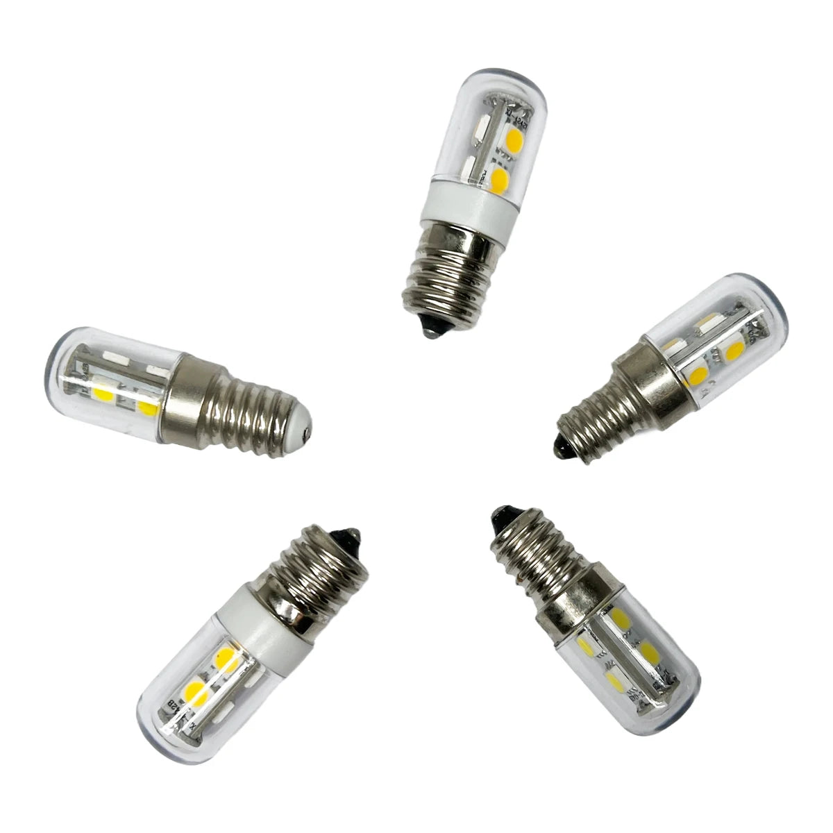 ampoule led épi maïs e12 e14 e17 blanc argent transparent moderne diodes jaunes 6000k