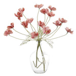 décoration intérieure moderne bouquet lys artificiel blanc 60cm vase minimaliste