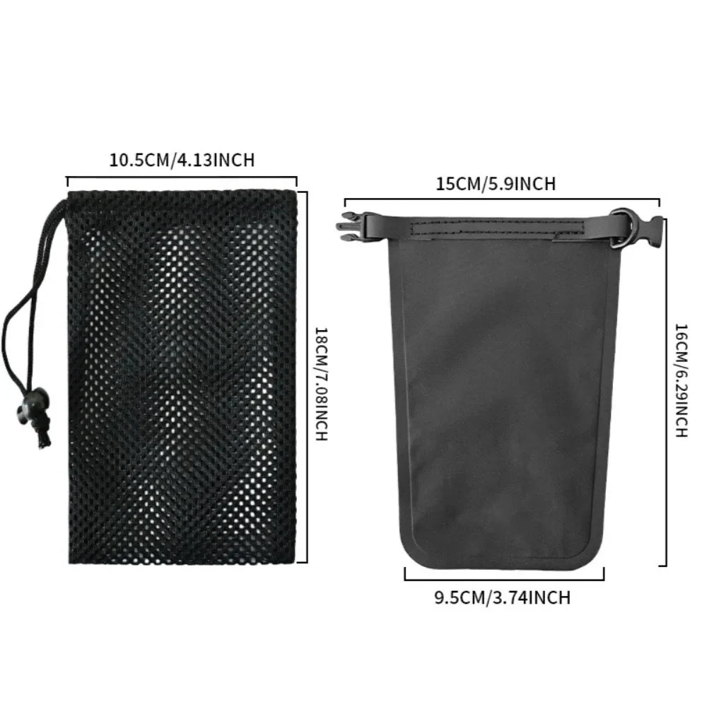 sac rangement voyage imperméable caoutchouc utilitaire serviettes microfibre serviettes toile filet clips anneaux métalliques