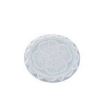 sous verres silicone motif floral moderne vert bleu orange 20.4 cm decoration bricolage