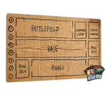 tapis jeu dessin animé non glissant blanc rouge bleu noir waterproof