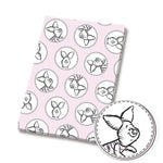 papier cadeau rouge jaune rose gris motif winnie l'ourson amis enfant