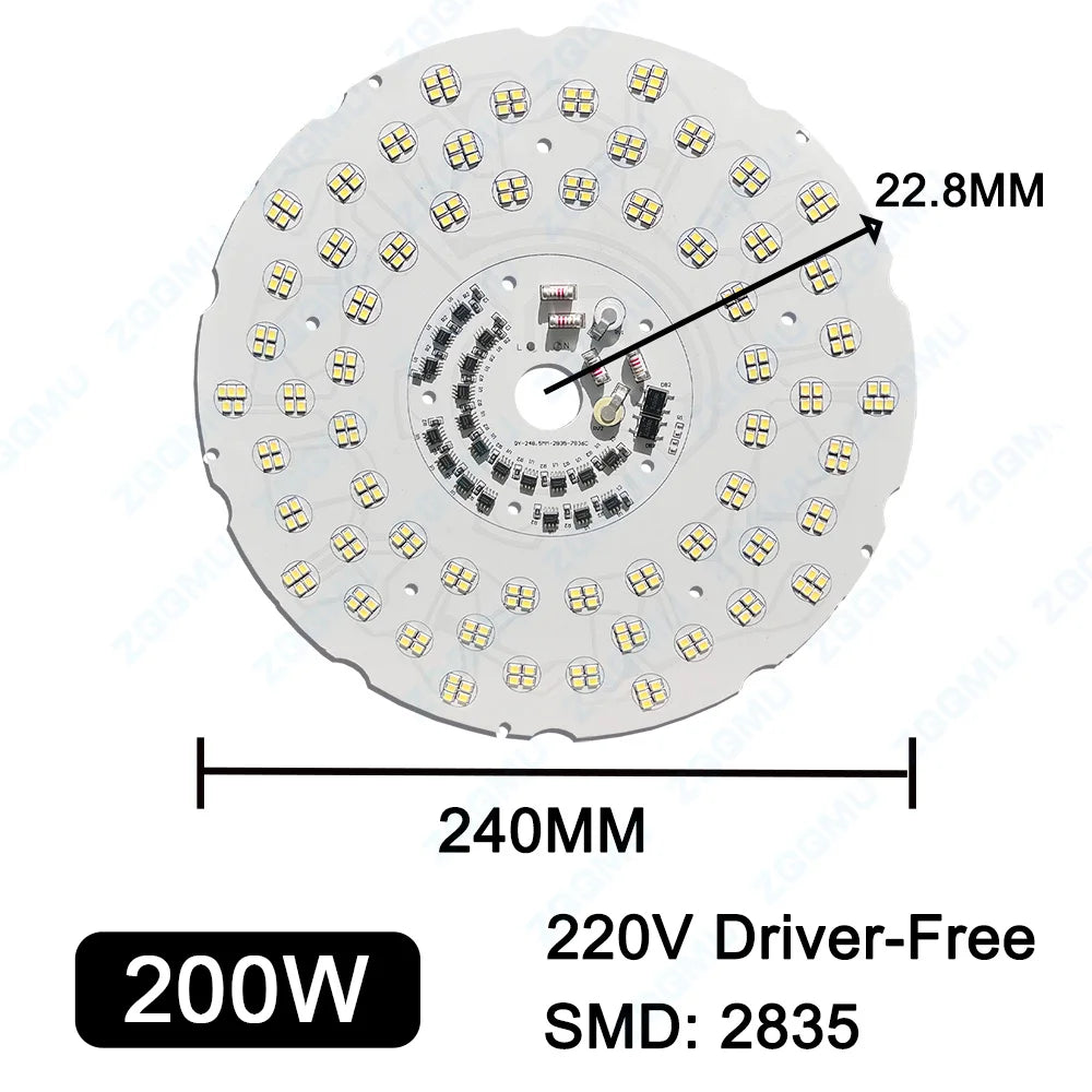 plaque led 200w 150w 100w blanc moderne aluminium driver free
