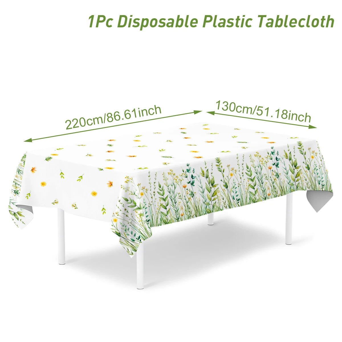 serviettes festives fleurs colorées assiettes verres nappe anniversaire décoration table pâques Blanc multicolore