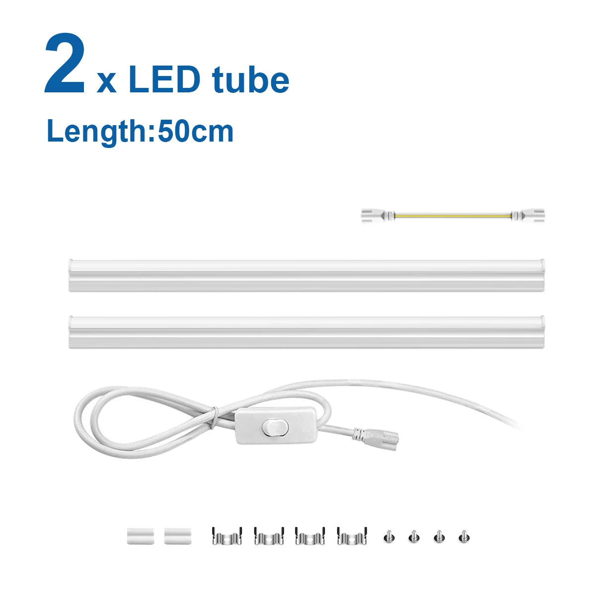tube led blanc moderne interrupteur clips facile éclairage quotidien salon chambre exposition