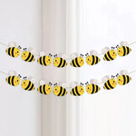 guirlande abeilles anniversaire mariage baptême fêtes enfants décorations papier cartoon okolets motifs