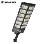 lampe rue led moderne étanche capteur mouvement solar charging noir fonctionnelleextérieur abs ip68