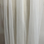 voile mariée blanc rayures verticales classique polyester translucide simple élégant plissé longueur 150cm
