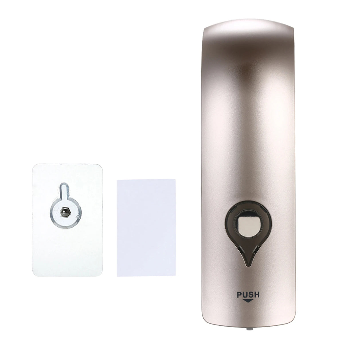 distributeur savon liquide mains mural gris métallisé moderne minimaliste lisse brillant fixations vis