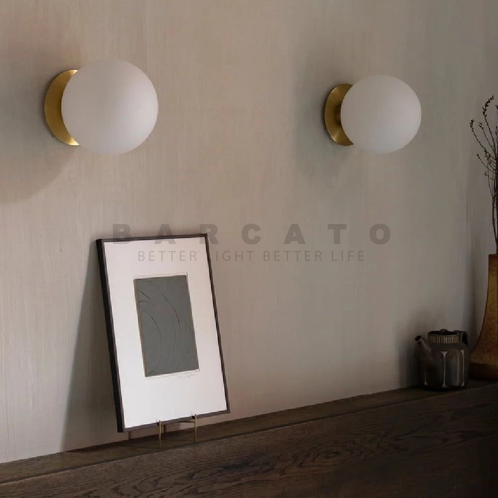 Éclairage d'ambiance avec applique murale en verre