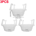 support plante suspendue transparent moderne rainuré chaîne métallique jardin décoration fleur