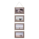 Cadres mural vintage multi compartiments corde texture grunge blanc noir roseclair bleumarin