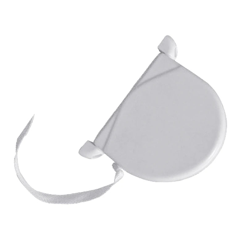 mètre ruban blanc classique 125mm 23mm 172.5mm 14mm mesure bouton retrait fixations