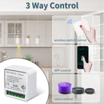 interrupteur mural sans fil blanc smart wifi rf 433mhz moderne minimaliste