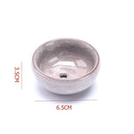 cache pot céramique bleu brun texture floraux classique artisanal plante maison