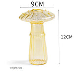 vase moderne verre coloré rayures vertes rouges jaunes dorés décoration