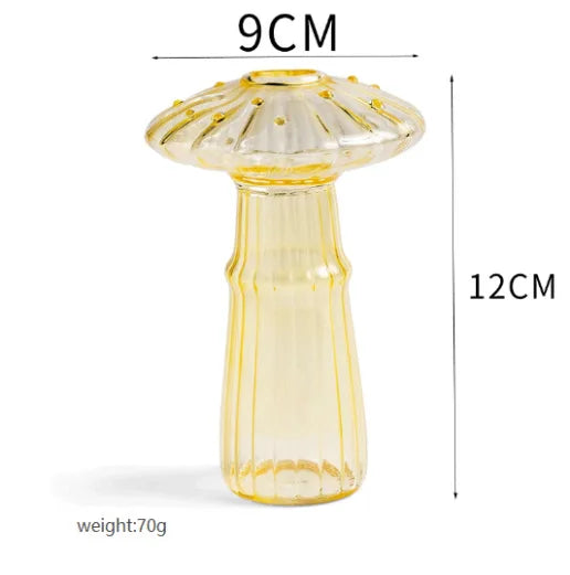 vase moderne verre coloré rayures vertes rouges jaunes dorés décoration