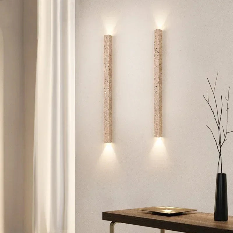 applique murale led pierre blanc moderne 3000k texture granulaire flux lumineux 249 2000