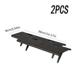 support tablette moderne fibre carbone noir réglable clips magnétiques table ordinateur