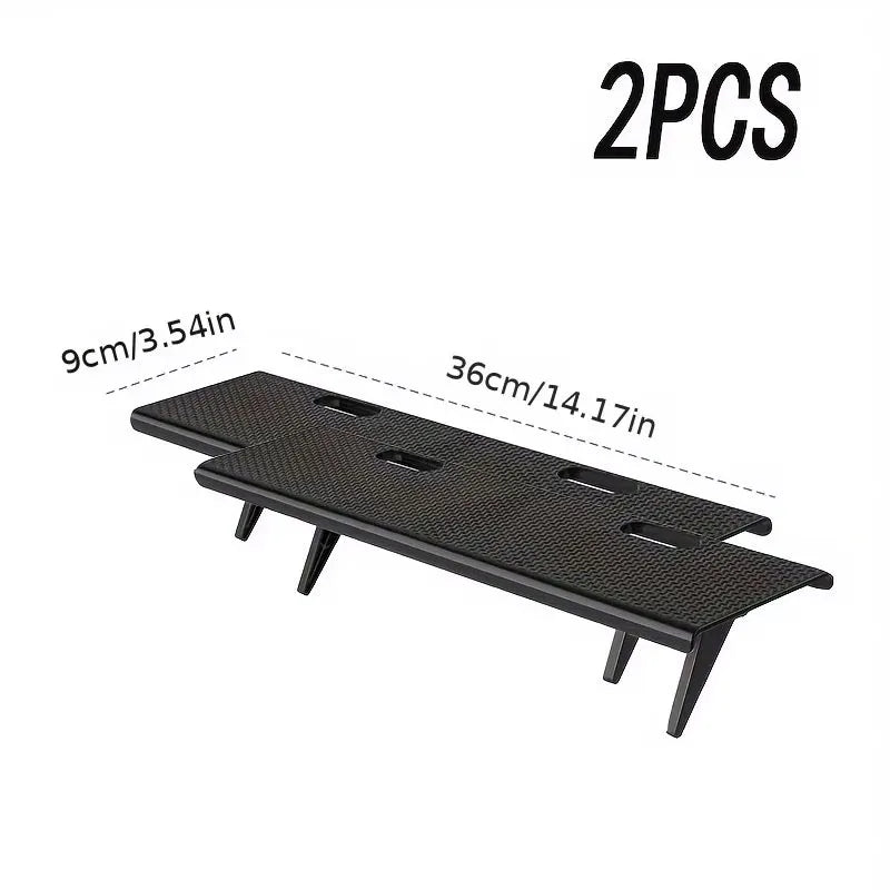 support tablette moderne fibre carbone noir réglable clips magnétiques table ordinateur