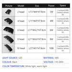 lampes murales led modernes noires étanches ip65 extérieures intérieures 2w 4w 6w 8w 10w