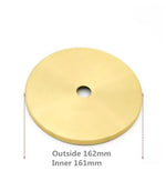 disques métalliques dorés lisses brillants modernes accessoires éclairage diy abat jour fixations invisibles trou