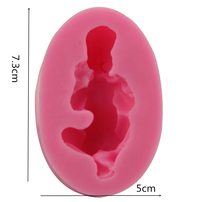 moule silicone bébé pâte chocolat gâteau décoration thème floral géométrique opaque rose vibrant