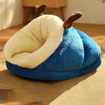 lit doux velours vert chat chien confortable arrondi 100 coton lavable size