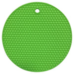 tapis table silicone moderne hexagones antidérapant résistant chaleur plat antidérapant multicolore vert violet bleu