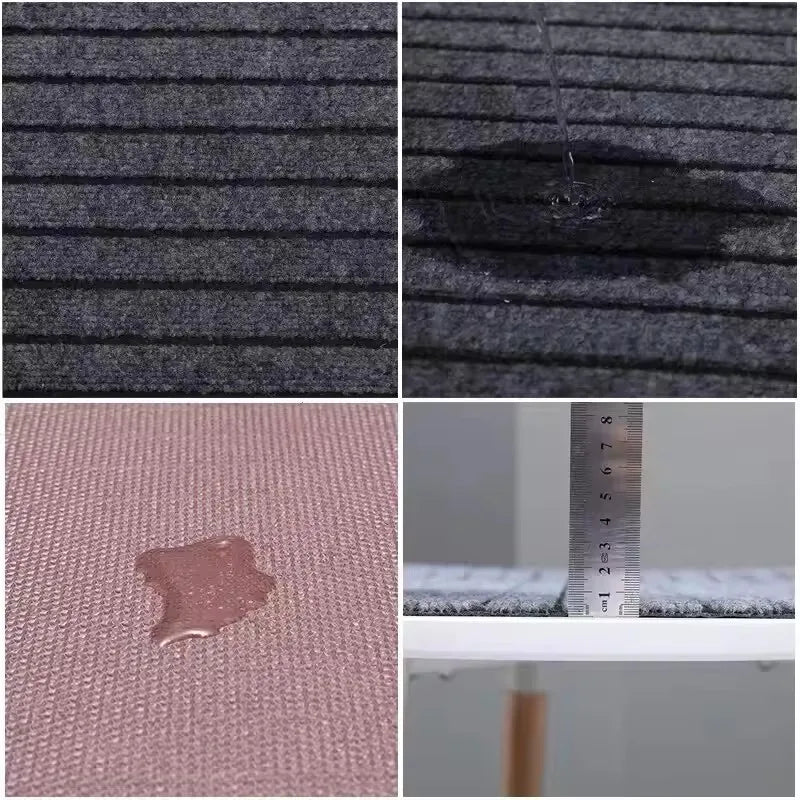 tapis sol antidérapant polyester moderne gris absorption eau facile nettoyage intérieur porte