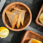assiettes bois marron clair grain naturel moderne sans jointure multifonctionnel durable servir thé collation