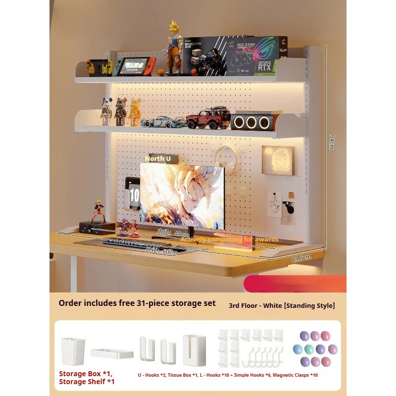 rangements mural noir blanc perforé moderne boîte rangement hooks aimants fixations murales