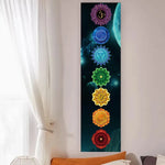 tableau mural multicolore mandala symboles religieux spirituel opaque sans fixation 150cm 40cm