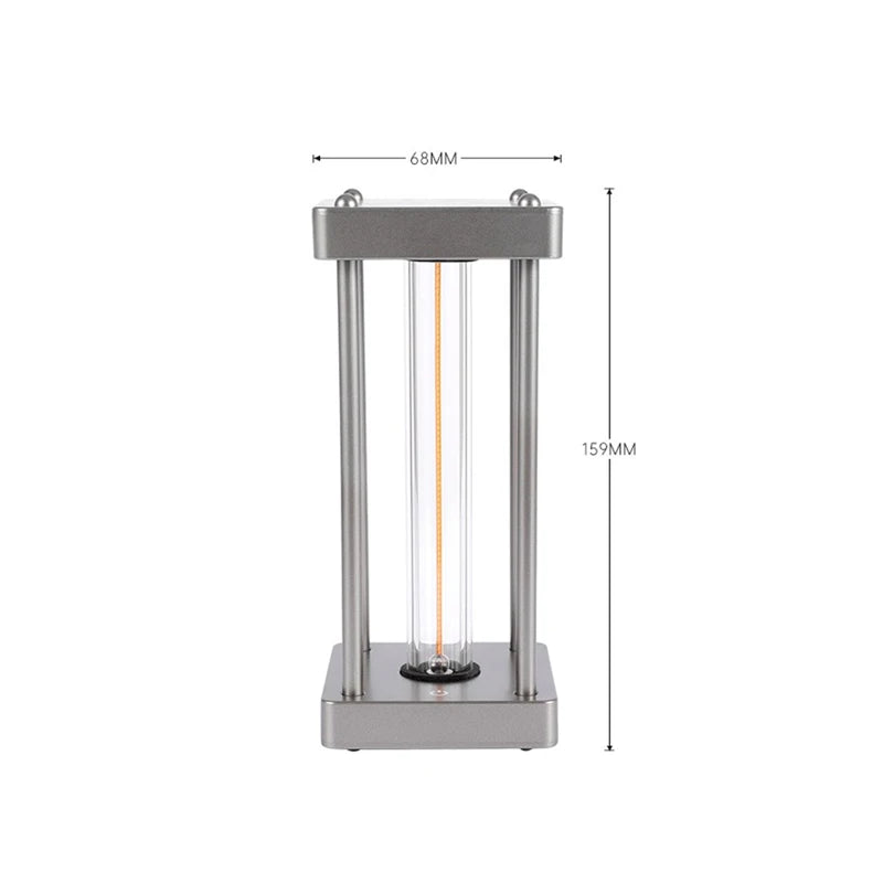 lampe table moderne led rechargeable nuit noire dorée spirales minimalistes chambre salon
