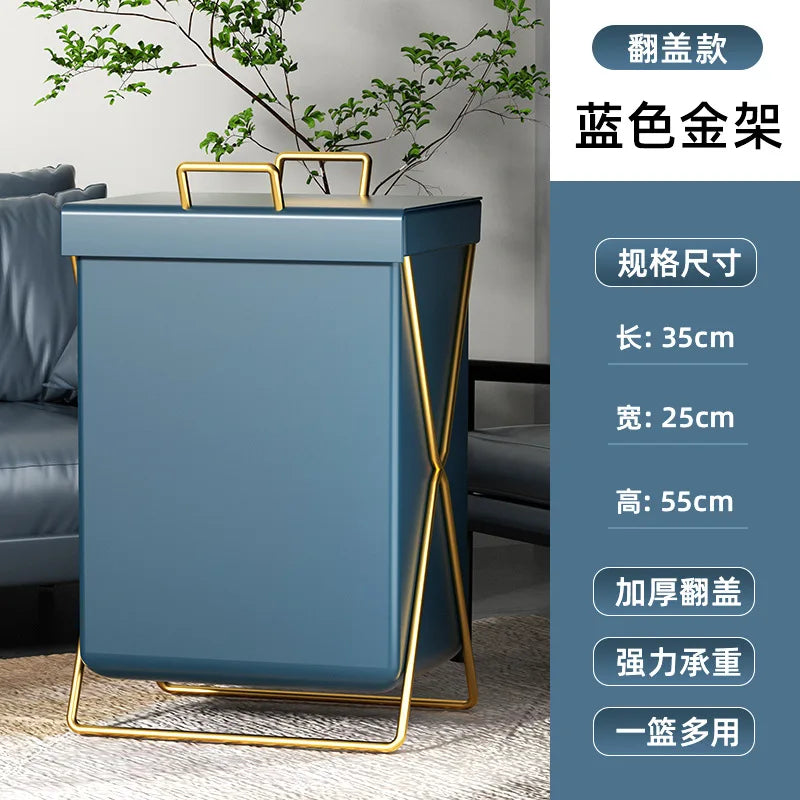 panier linge pliable orange gris bleu marine moderne pu doré tissuintérieur respectueuxenvironnement