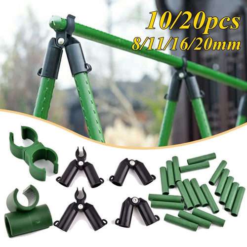 connecteurs tuyaux vert noir clips pratique robustes fixations jardin potagers universels