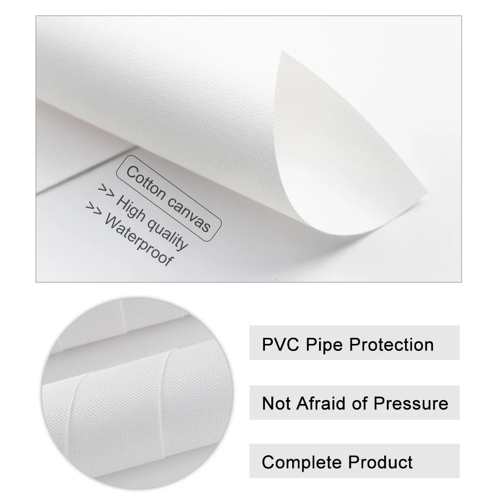Le produit comprend une toile de coton de haute qualité, une protection en PVC contre les fuites et une résistance à la pression, offrant ainsi un produit complet.