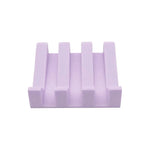support savon silicone gris rose moderne facile nettoyer blanc beige