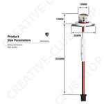 projecteur led uv sterilisation désinfection eau humidificateur verre transparent argenté blanc moderne